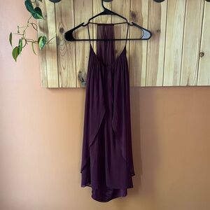 Alice + Olivia Deep Purple Silk Dress